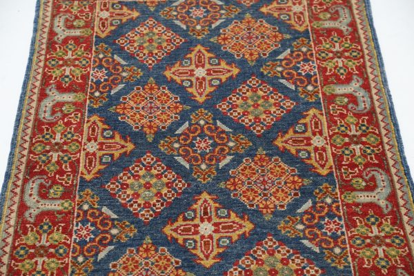 Blue Akcha Revival Hand Knotted Rug Online