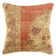 Canvello Vintage Turkish Hand Knotted Rug Pillow - 16  X 16  For Cheap