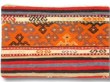 Canvello Vintage Turkish Hand Knotted Kilim Pillow - 16  x 24  For Discount