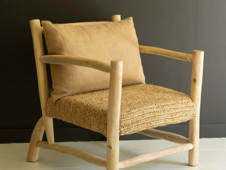 Antionnette Teak Framed Arm Chair With Cushions Online