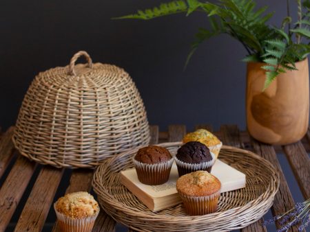 Wicker Serving Tray With Dome Cover For Cheap