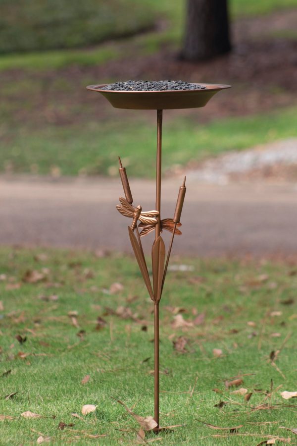 Bird Feeder Yard Stake - Copper Finish For Cheap