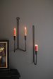 Forged Iron Single Taper Wall Sconce Cheap