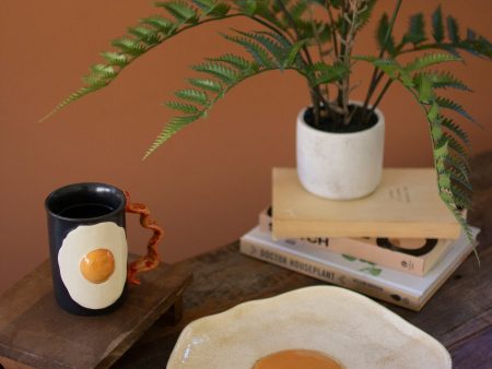 Ceramic Fried Egg Platter Cheap