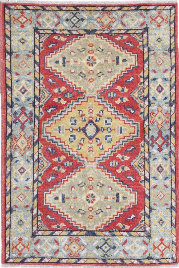 Red Akcha Revival Hand Knotted Rug Online