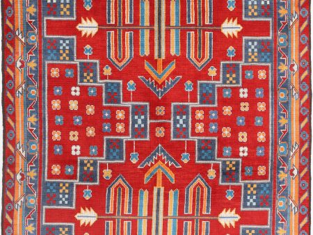 Red Baluch Revival Hand Knotted Rug Sale