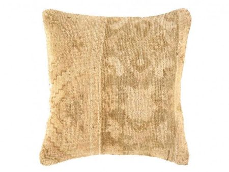 Canvello Vintage Turkish Hand Knotted Rug Pillow - 16  X 16  Cheap