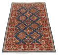 Blue Akcha Revival Hand Knotted Rug Online